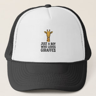Boné Apenas um Menino que Ama Girafas Camiseta Girafa F