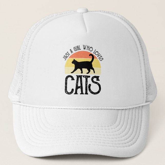 Boné Apenas Uma Garota Que Ama Gatos (Frente)