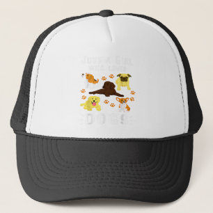 Boné Apenas Uma Menina Que Ama Cachorros Camisa Cachorr