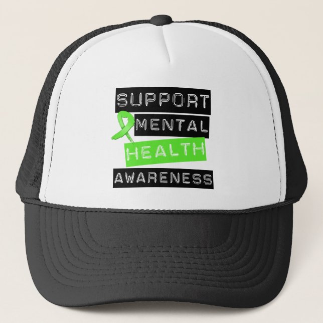 Boné Apoiar a sensibilização para a saúde mental (Frente)