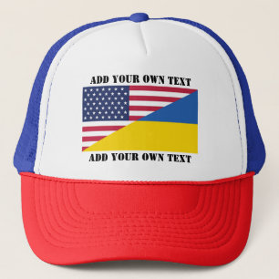 Boné Apoio americano ao Travesseiro decorativo da Ucrân