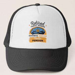 Boné Aposentadoria do Trabalhador Postal Tchau Tensão O