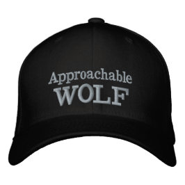 Boné Approachable Wolf Embroidered Hat