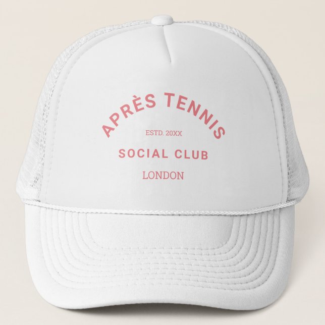 Boné Après Tennis Social Club Crista Rosa Personalizada (Frente)