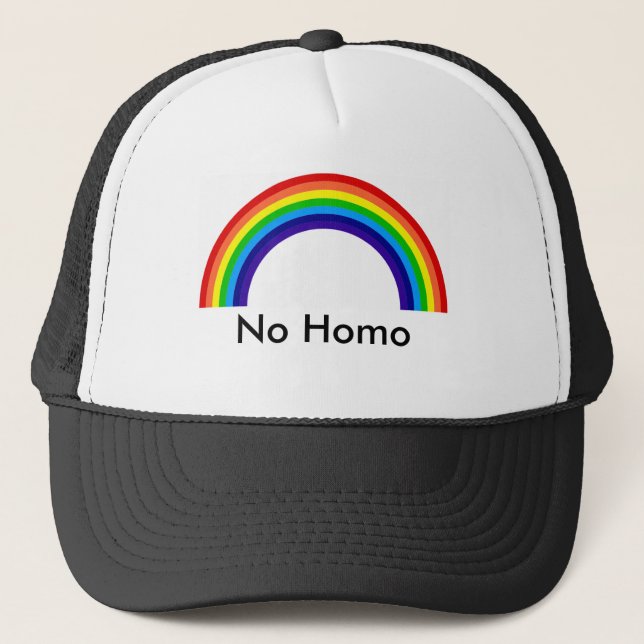 Boné arco-íris, nenhum homo (Frente)