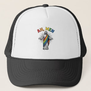 Boné Arco-íris Religioso Vintage Ah Homens