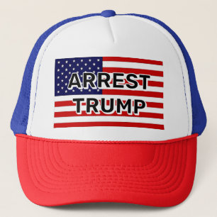 Boné ARREST TRUMP (você pode alterar as palavras )