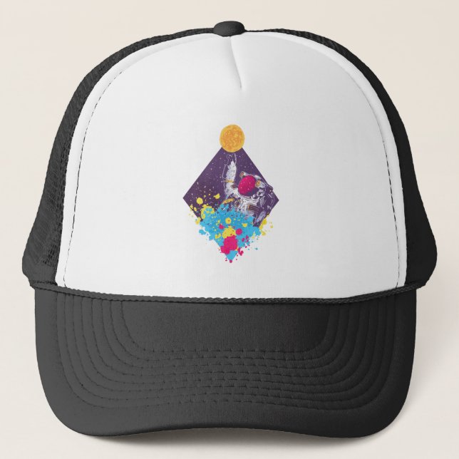 Boné Arte astronauta (Frente)