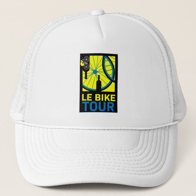 Boné Arte de Itinerários de Bike (Frente)