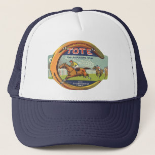 Boné Arte de rótulo de produto vintage, tônico esportiv