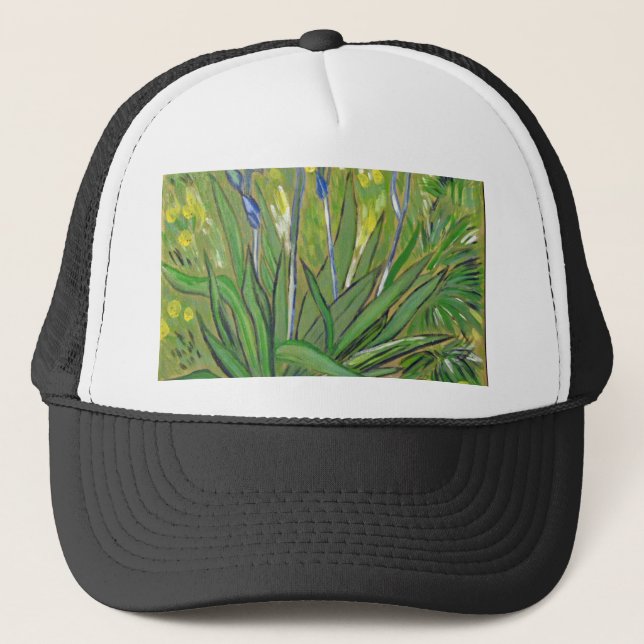 Boné Arte de Van Gogh Íris, reprodução acrílica (Frente)
