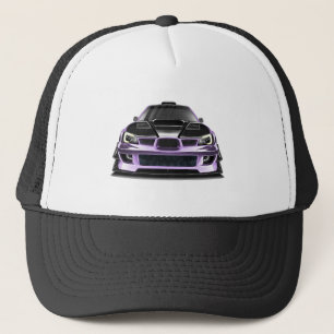 Boné arte desenhada à mão com olho apertado roxo