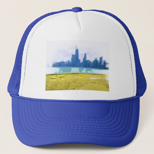 Boné Arte do Horizonte de Chicago com Aerógrafo (Frente)