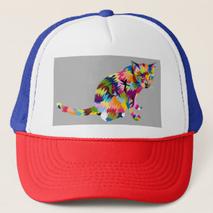 Boné Arte moderna de gatos