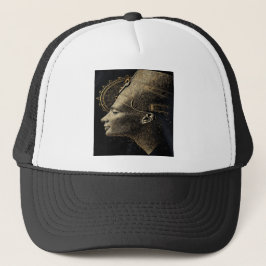 Boné Arte Moderna em Silhueta de Nefertiti