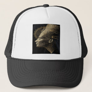 Boné Arte Moderna em Silhueta de Nefertiti