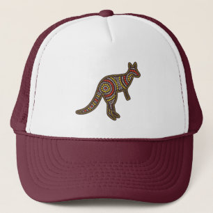 Boné Arte original australiana - Design do espírito can
