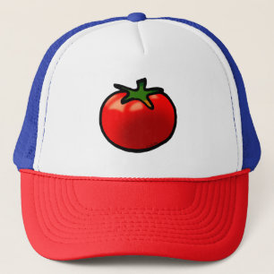 Boné Arte Personalizada De Tomate Vermelho