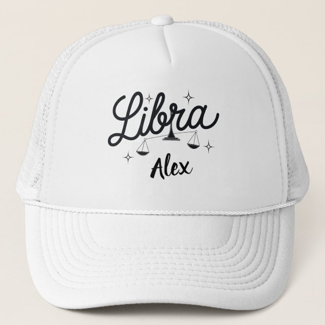 Boné Arte Personalizado do Signo de Libra (Frente)