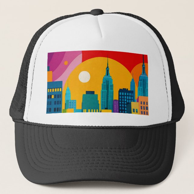 Boné Arte Pop de Nova York (Frente)