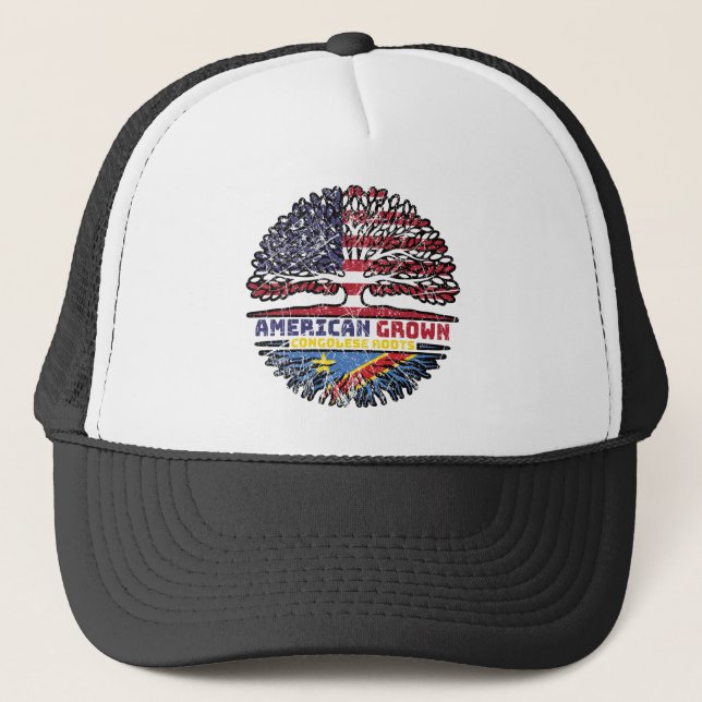 Boné Árvore congolesa dos Estados Unidos norte-american (Frente)