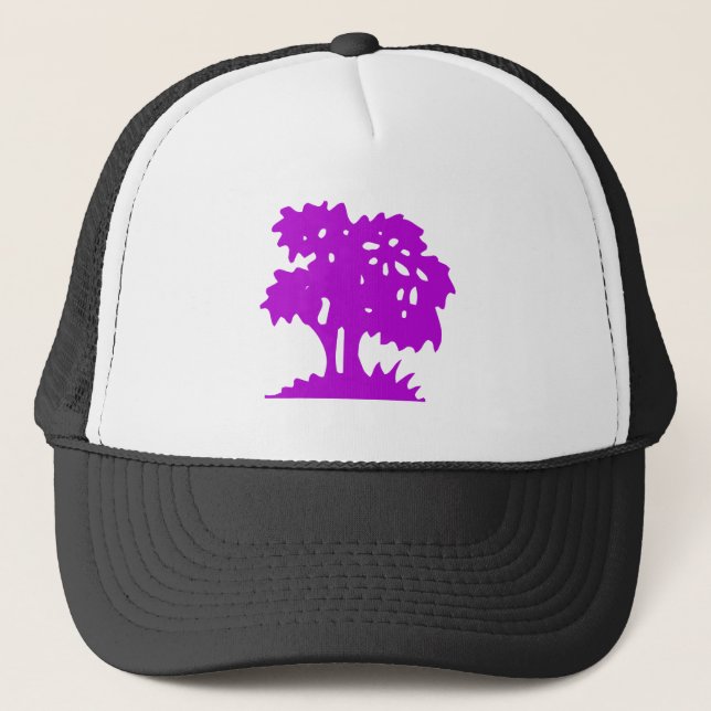 Boné Árvore de desenho - Roxo (Frente)
