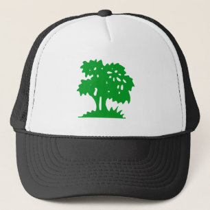 Boné Árvore de desenho - Verde-grama