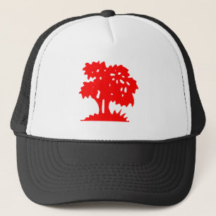 Boné Árvore de desenho - Vermelho