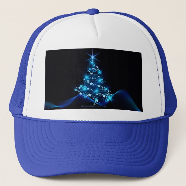 Boné Árvore de Natal estilizada e brilhante da Slippery (Frente)