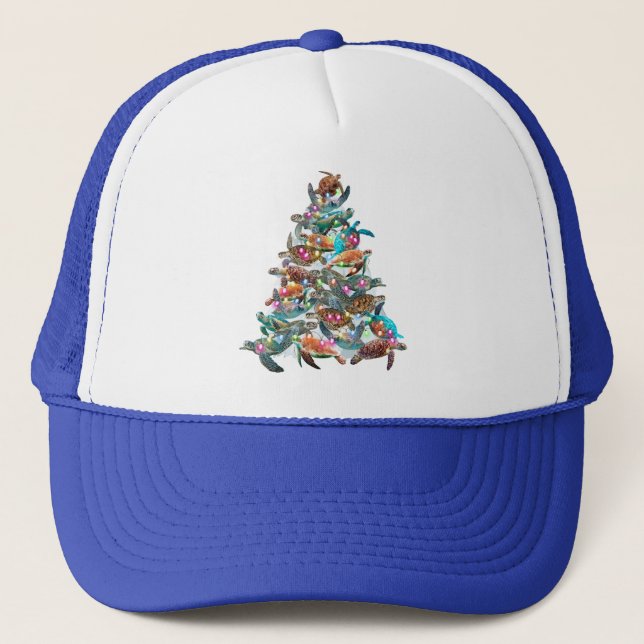 Boné Árvore de Natal Tartaruga Ornamento Árvore de Nata (Frente)
