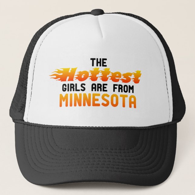 Boné As garotas mais gostosas são de Minnesota (Frente)