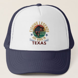 BONÉ AS LEGENDAS DE PESCA SÃO NASCERES NO TEXAS