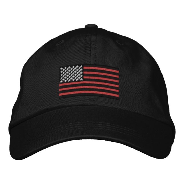 Boné As Linhas Vermelhas Finas Americanas (Frente)