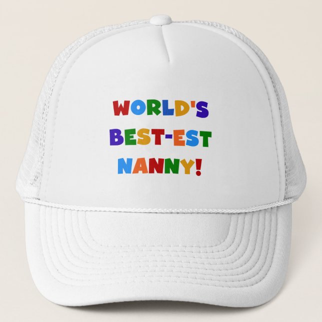 Boné As melhores notas da Nanny Bright do mundo (Frente)