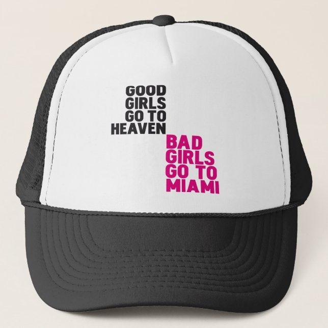 Boné As meninas más vão a Miami (Frente)