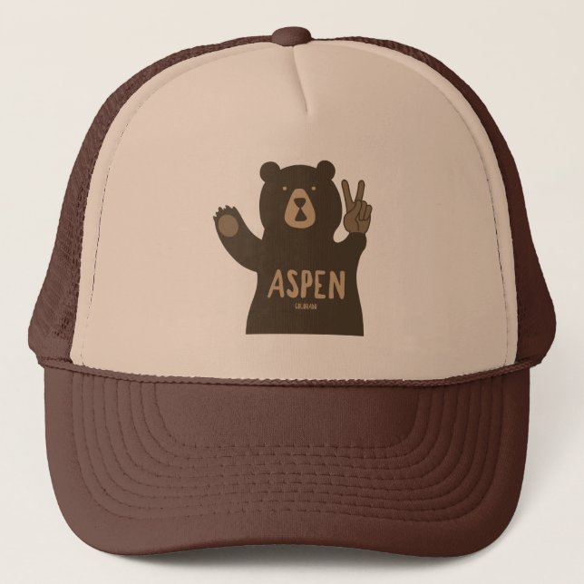 Boné Aspen Colorado Peace Bear (Frente)