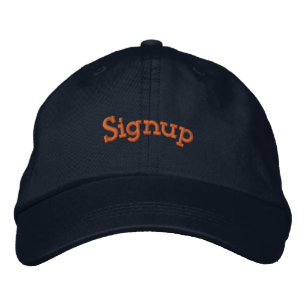 Boné Assinar 🎩 texto Bordado Marinho Personalizado que