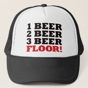 Boné Assoalho de 123 cervejas - vermelho