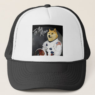 Boné Astronauta de Dogecoína para o Bloqueio da Lua HOD