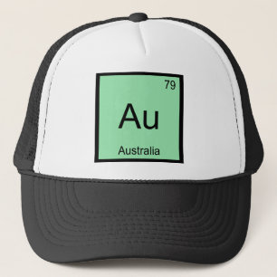 Boné Au - Austrália Símbolo do Elemento Químico Camiset