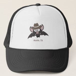 Boné Austin Texas Cute Cartoon Cowboy Bat