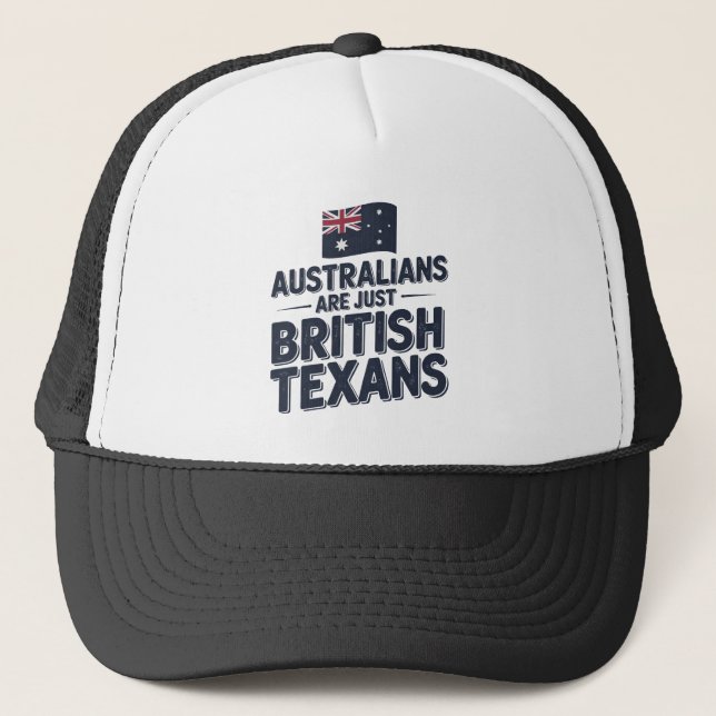 Boné Australianos São Apenas Textos Britânicos (Frente)