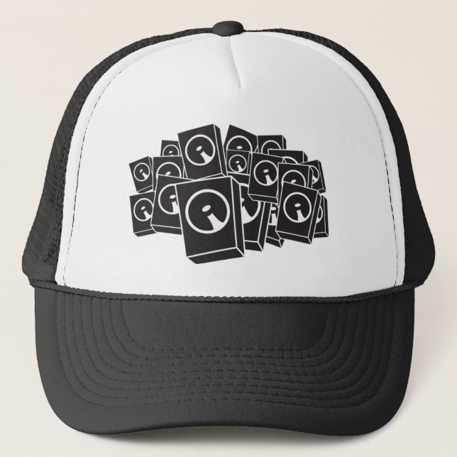 Boné Auto-falante - disco-jóquei do DJ DJing da música (Frente)