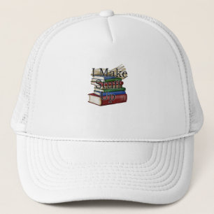 Boné Autor Engraçado Escrevendo Escrevo Livros