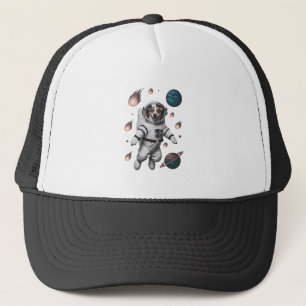 Boné Aventura Espacial Com Um Astronauta Cachorro