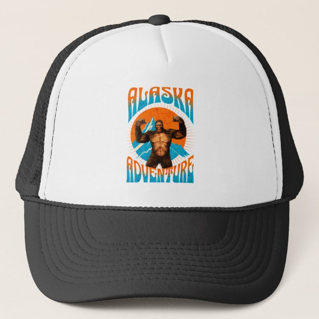 Boné Aventura Retro Sasquatch Montanha Alasca (Frente)