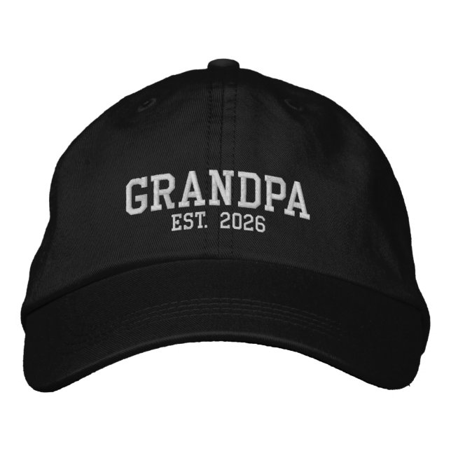 Boné Avô Ano de Fundação Bordado de Beisebol (Frente)