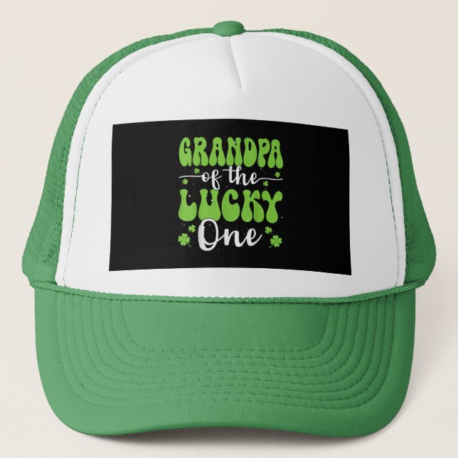Boné Avô Do Sortudo Primeiro Aniversário St Patrick (Frente)