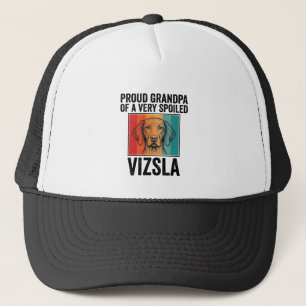Boné Avô Orgulhoso Vizsla Design Vintage Amante de Cães