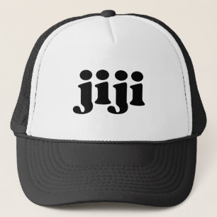 Boné Avô preto e branco retrô japonês jiji